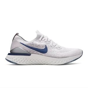 Nike White and Navy Athletic Sneakers